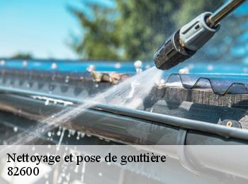 Nettoyage et pose de gouttière 82600
